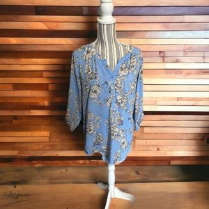 Croft and Barrow XL Blouse with Floral Pattern